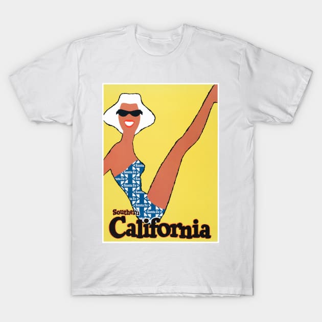 Vintage Travel Poster Southern California USA T-Shirt by vintagetreasure